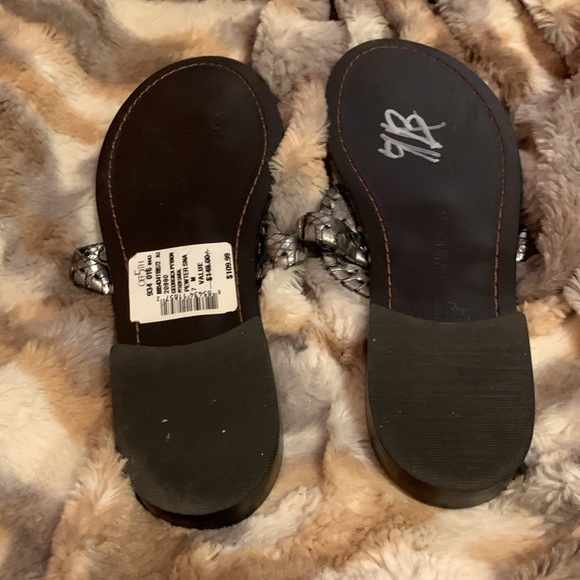 JACK ROGERS Leather Georgia Python Sandals — 7 - Picture 11 of 11